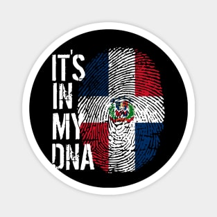 Dominican republic Flag Fingerprint My Story DNA Santo Domingo Domrep Magnet